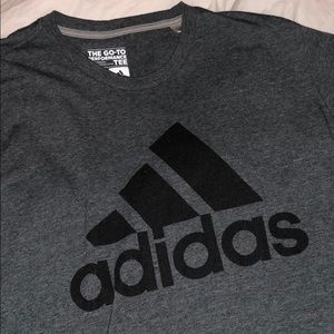 Dark grey adidas t shirt Clearance